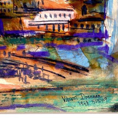 circa 1943/49 Watercolor/Pastel 24" x 18" Signed Vincent Drennan #059