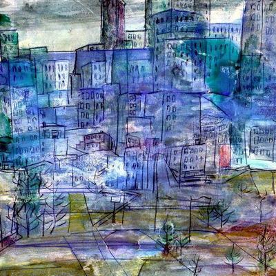 circa 1965 Watercolor/Pastel 24" x 18" Signed Vincent Drennan #025