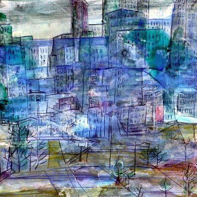 circa 1965 Watercolor/Pastel 24" x 18" Signed Vincent Drennan #025