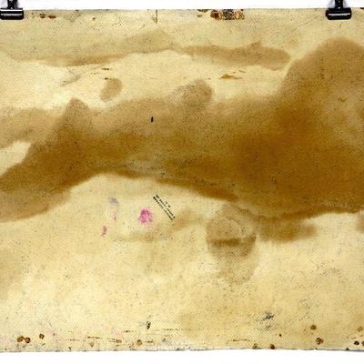 circa 1942 Watercolor/Pastel Painting 24" x 18" Signed Vincent Drennan #027
