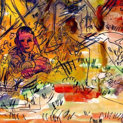circa 1942 Watercolor/Pastel 24" x 18" Signed Vincent Drennan #060