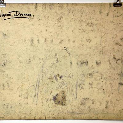  circa 1942 Pastel/Watercolor 24" x 18" Signed Vincent Drennan #065