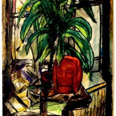 circa 1942 Watercolor/Pastel 24" x 18" Signed Vincent Drennan #070