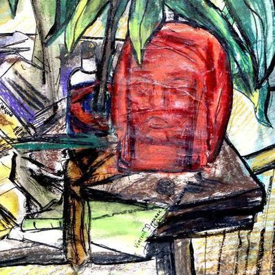 circa 1942 Watercolor/Pastel 24" x 18" Signed Vincent Drennan #070