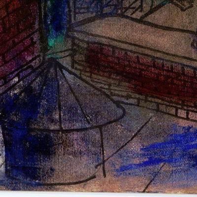 circa 1948 Pastel/Watercolor 24" x 18" Signed Vincent Drennan #072