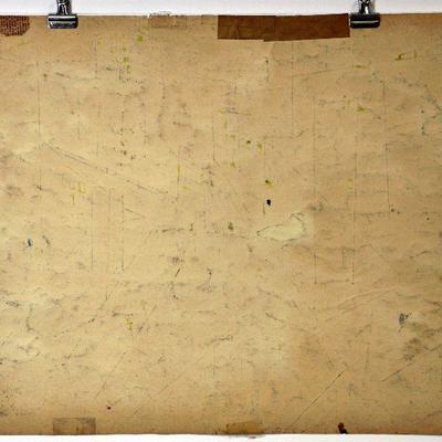 circa 1948 Watercolor 24" x 18" Signed Vincent Drennan #089