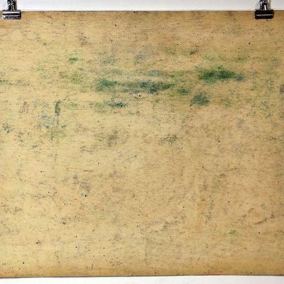 circa 1940's Pastel/Watercolor 24" x 18" Signed Vincent Drennan #093
