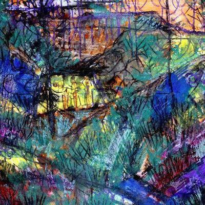 circa 1943 Pastel/Watercolor 24" x 18" Signed Vincent Drennan #021