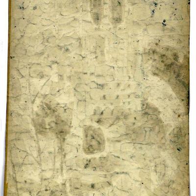 circa 1950 Watercolor 24" x 18" Signed Vincent Drennan #029