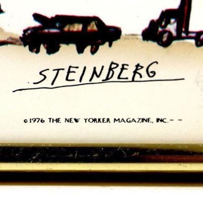 c. 1976 STEINBERG New York City Original Poster 14" x 18" - A-0012