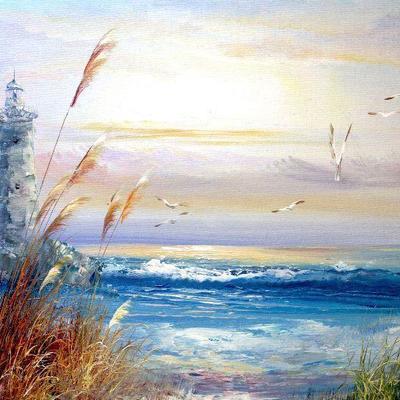 Original Acrylic Painting on Canvas Signed M. James 16 x 20 - A-004