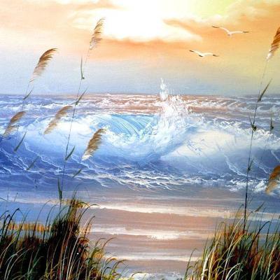 Original Acrylic Painting on Canvas Signed E. Stevens 20 x 24 - A-003