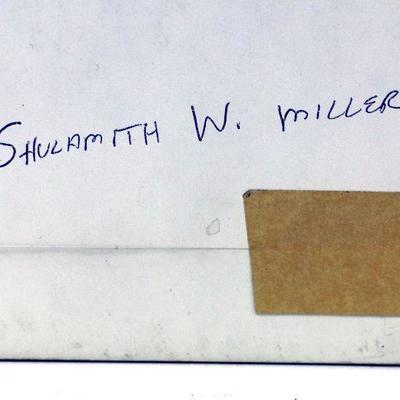 Shulamith WITTENBERG-MILLER Original Watercolor Painting Signed - A-009