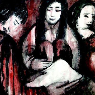 Shulamith WITTENBERG-MILLER Original Watercolor Painting Signed - A-009