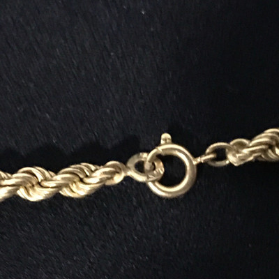 Lot 24 - Tiffany Pin and K18 Gold Necklace 