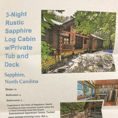 Lot 25 - Three Night Stay In Sapphire Cabin