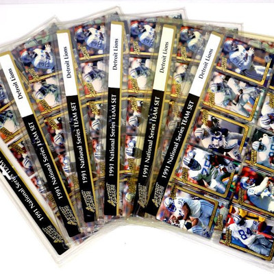 1991 NFL Detroit Lions National Series Team Set Action Packed Lot of 6
