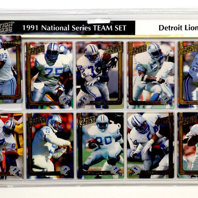 1991 NFL Detroit Lions National Series Team Set Action Packed Lot of 6