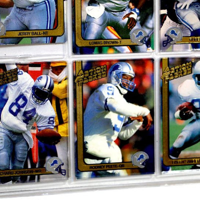 1991 NFL Detroit Lions National Series Team Set Action Packed Lot of 6