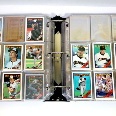 1988 TOPPS 1988 DONRUSS BASEBALL CARDS COLLECTION IN ALBUM
