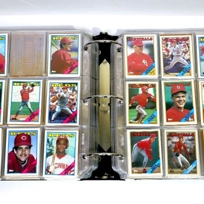 1988 TOPPS 1988 DONRUSS BASEBALL CARDS COLLECTION IN ALBUM