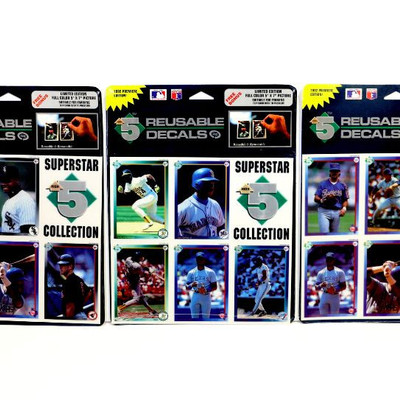 1992 HIGH-5 MLB Baseball Premiere Edition Superstar Decals & Photo Collection