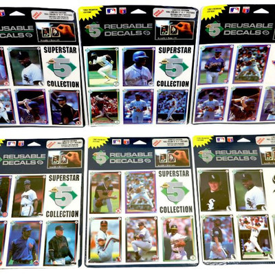 1992 HIGH-5 MLB Baseball Premiere Edition Superstar Decals & Photo Collection