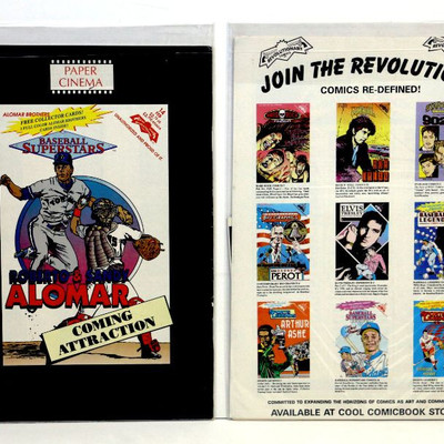 Vintage Baseball Superstars and Legends Comics and Cards Collection