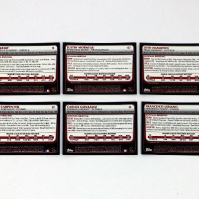 2011 BOWMAN CHROME TOPPS BASEBALL CARDS SET OF 57 - ALL MINT