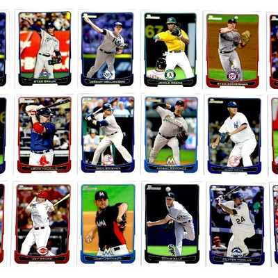 2012 BOWMAN Topps BASEBALL CARDS SET OF 124 - ALL MINT