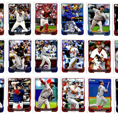 2012 BOWMAN Topps BASEBALL CARDS SET OF 124 - ALL MINT