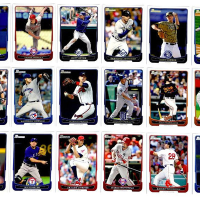 2012 BOWMAN Topps BASEBALL CARDS SET OF 124 - ALL MINT