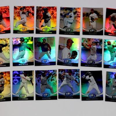 2012 BOWMAN PLATINUM Topps BASEBALL CARDS SET OF 277 - ALL MINT