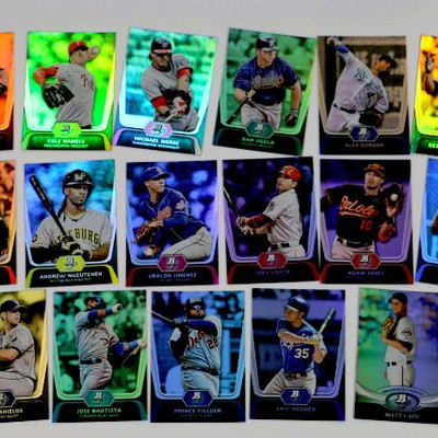 2012 BOWMAN PLATINUM Topps BASEBALL CARDS SET OF 277 - ALL MINT