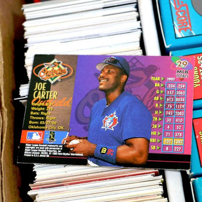 BOX LOT - BASEBALL Basketball Football Hockey 1000+ Cards & Sports Collectibles