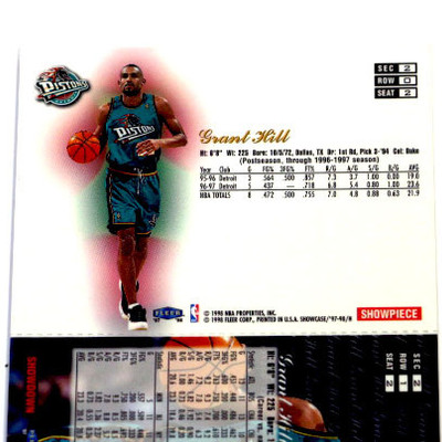 1998 NBA FLEER GRANT HILL Un-Cut 3-D Basketball Cards - Lot of 5