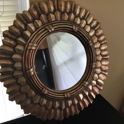 BRUSHED GOLD MIRROR