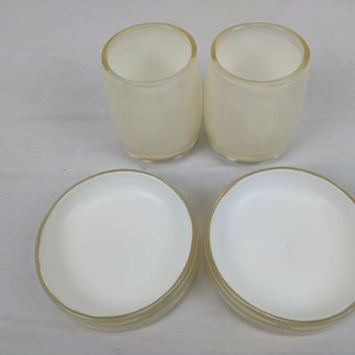 4 Plastic Candle Holders