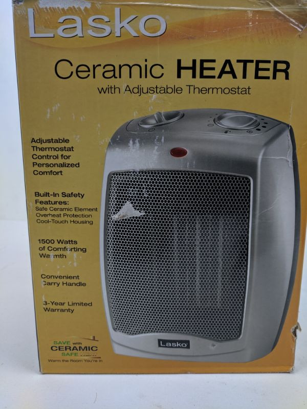 Lasko Ceramic Heater Has Rattle, Works Fine
