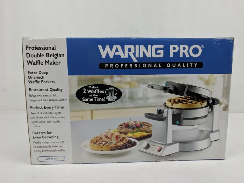 Waring Pro Professional Double Belgian Waffle Maker Tested Works