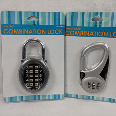 2 Combination Locks - New