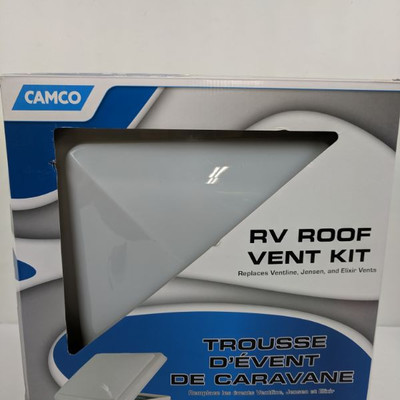 Camco RV Roof Vent Kit, White - New