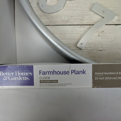 Better Homes & Gardens Farmhouse Plank Clock, 20