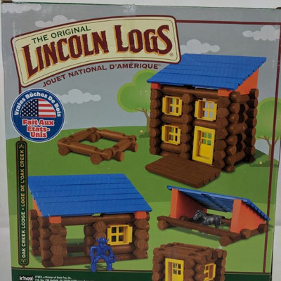 K'nex Lincoln Logs 137 Piece Set - New