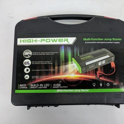 High-Power Multi-Function Jump Starter - New, Issue with Box Clamp