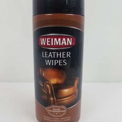 Weiman Leather Wipes. Qty 30, 7