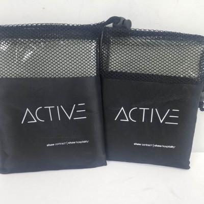 Active Resistance Bands. 2 Sets with Storage Bags - New