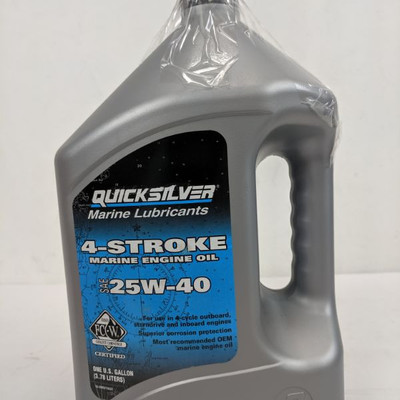 Quicksilver 4-Stroke Marine Engine Oil SAE 25W-40 - New