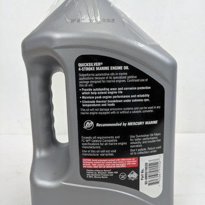 Quicksilver 4-Stroke Marine Engine Oil SAE 25W-40 - New