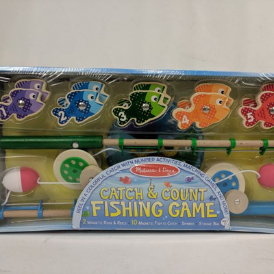Melissa & Doug Catch & Count Fishing Game - New